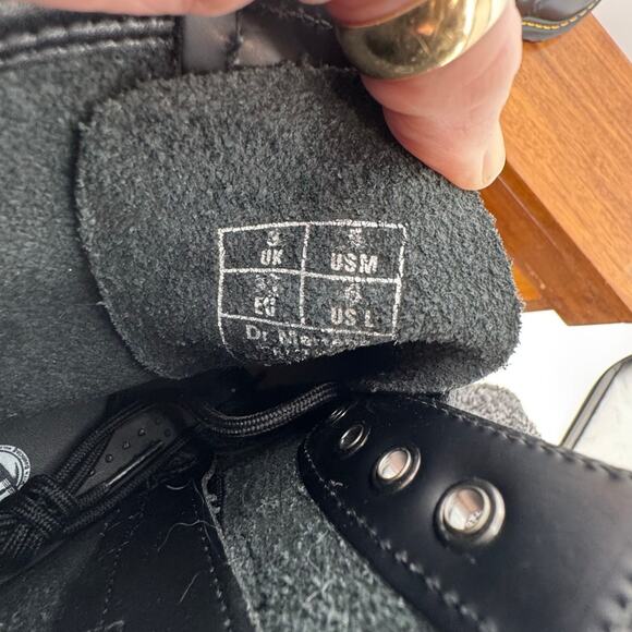 DR. MARTENS Cristofor Leather Harness Lace up Boots Size Men's 5 Ladies 6 - Picture 12 of 13